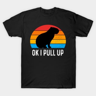 Ok I Pull Up Capybara Vintage T-Shirt